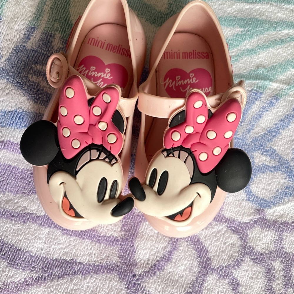 Mini Melissa Pink Minnie Mouse Jelly Mary Janes